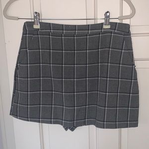 Plaid Skort
